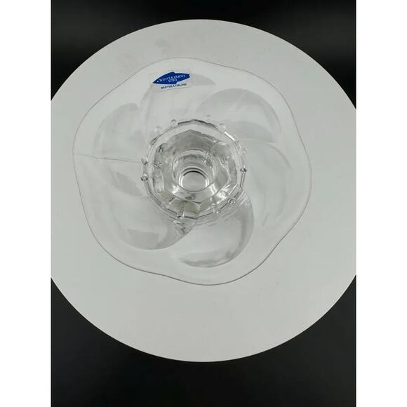 Vintage Nuutajarvi 1793 Wartsila Finland Water Lily Candlestick Holder - Picture 2 of 6